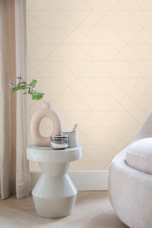 ESTAhome behang grafische lijnen beige - 50 x 900 cm - 139773 - vtwonen shop