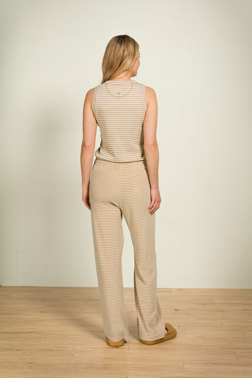 Pip Studio - Britta Pyjamabroek - Dames - Little Sumo Stripe - Zand - XS