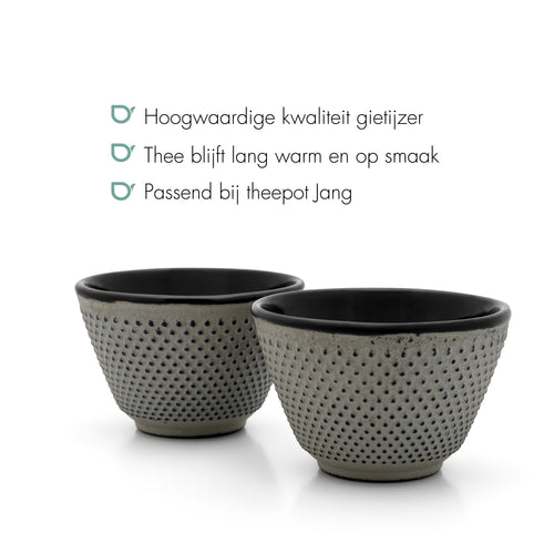 Bredemeijer - Kopjes Jang gietijzer betongrijs s/2 100ml