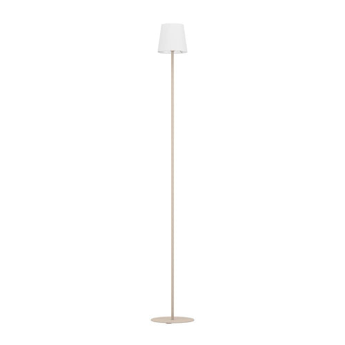 EGLO vloerlamp Fiorana - e14 - hoogte 140,5 cm - zandkleur/wit - vtwonen shop