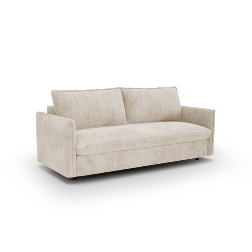 Premium Interiors - Express-slaapbank AVA - kruisbinding crème 178cm