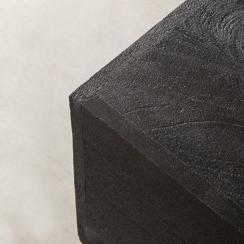 LABEL51 Salontafel Cube - Zwart Mangohout - 80x80x40cm