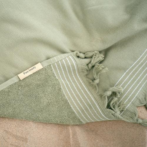 Walra - Hamamdoek Soft Cotton - 100x180 cm - Groen