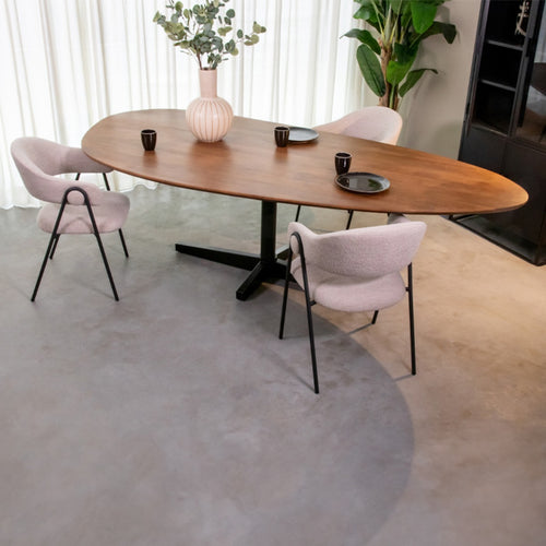 LABEL51 Eettafel Rosie - Bruin Mangohout - 260x110x76cm