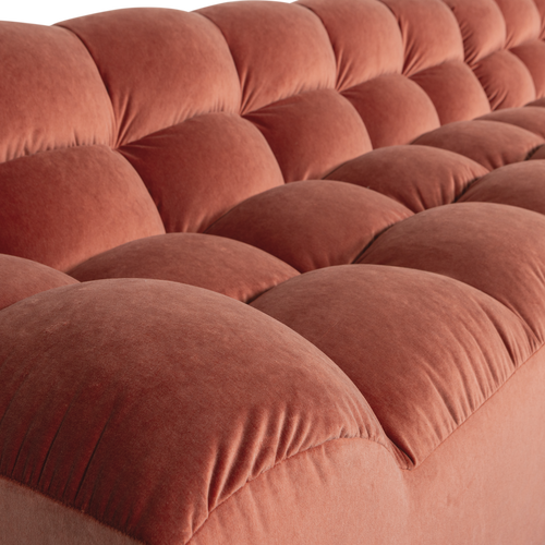 WOOOD chaise longue bank rechts Allure - Fluweel - Blush - 79x324x165 - vtwonen shop