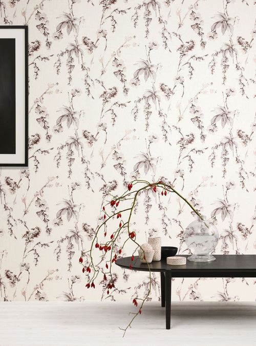 Masureel behang bloemen beige - 53 cm x 10.05 m - 631953