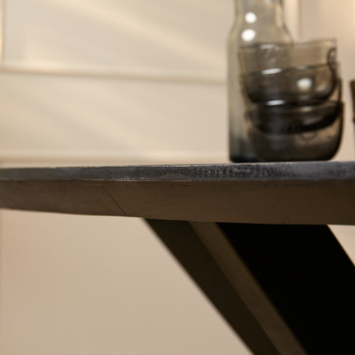 Starfurn  eettafel Brandy - zwart - 90x160x76cm - vtwonen shop