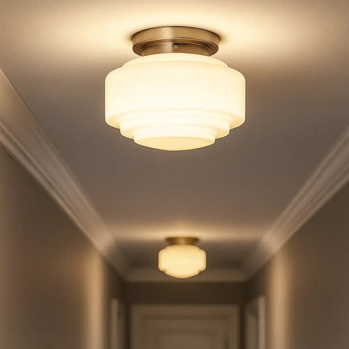 Highlight plafondlamp Deco - 1 lichts - 30  x 24   cm - mat chroom wit - vtwonen shop