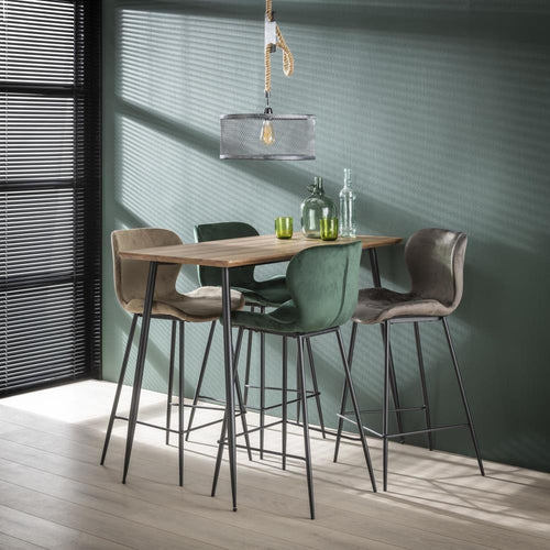 Giga Meubel Barstoel Velvet - Groen