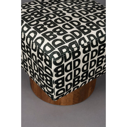 Dutchbone Monogram Kruk - Bruin - vtwonen shop