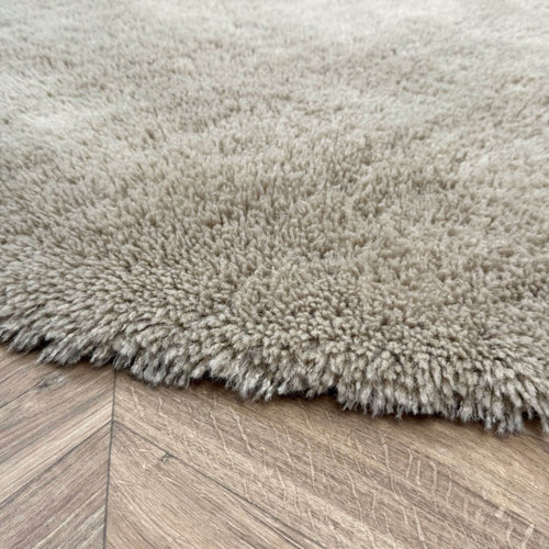 Interieur05 vloerkleed Furr - bruin - Ø 160 cm
