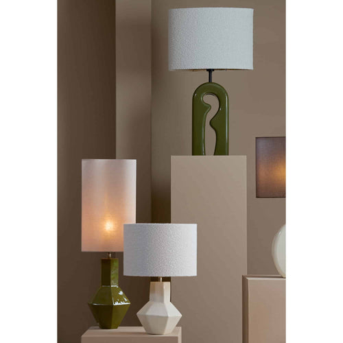 Light & Living lampenkap Boucle - wit - 38x17.5x28cm