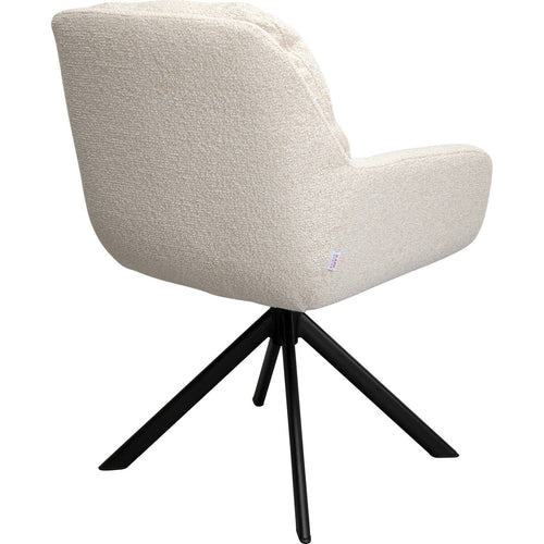 Kare Design Draaistoel met armleuningen Molly creme