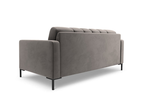 Cosmopolitan Design Bank Bali 2-zits, flueel, lichtgrijs - 96x152x75cm