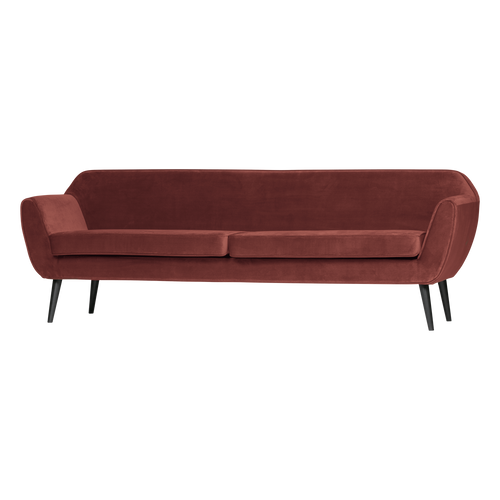 WOOOD XL bank Rocco 230 cm - Velvet - Bordeauxrood