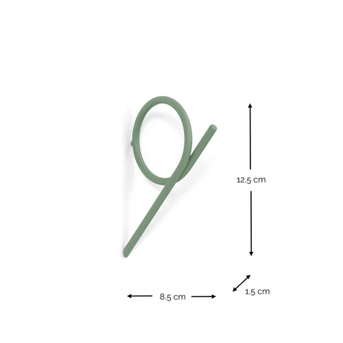 Spinder x BUDDE kapstok Tuba S - Dusty Green