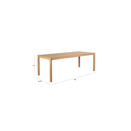 Zuiver Sticks Eettafel 220x90 cm Hout Naturel - vtwonen shop