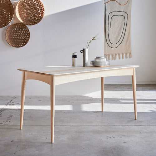 Tikamoon Josef - Tafel van massief olijfessenhout voor 4/6 personen. - Naturel - vtwonen shop
