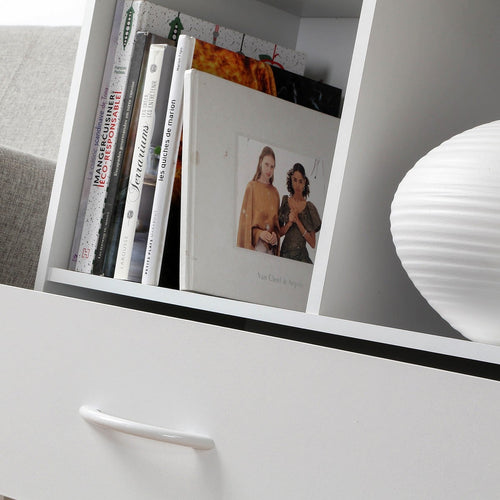 CALICOSY - Opbergplank met 4 compartimenten - 29,5x62x80 cm