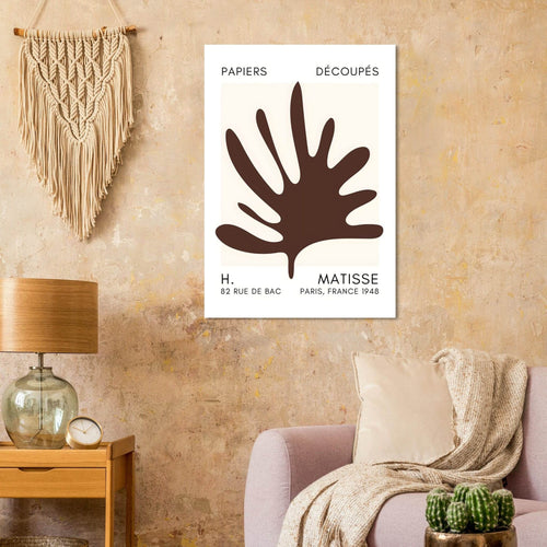 Artfulprints  Matisse – Coral drift brown   poster 70x100 cm - vtwonen shop