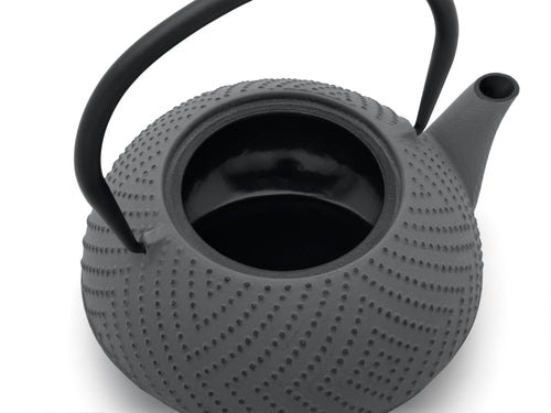 Bredemeijer Theepot Fujian 1.2L met filter warm grijs - theezeef - vtwonen shop