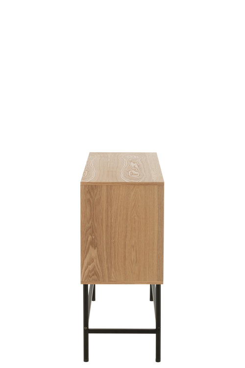 J-Line kast Vierkant - metaal - naturel/zwart - small - vtwonen shop