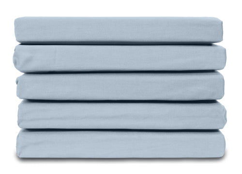 Ten Cate topper hoeslaken - 100% katoensatijn - 140x200 -  lichtblauw