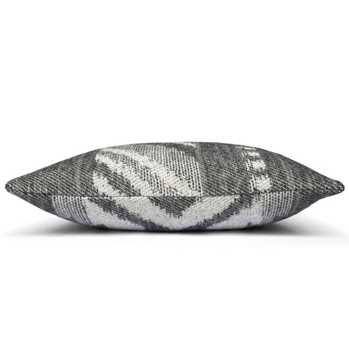 Malagoon kussen Mochica ornament - anthraciet - 45x45cm