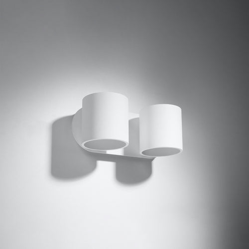Sollux Lighting Wandlamp ORBIS 2 wit - 26x12x10cm