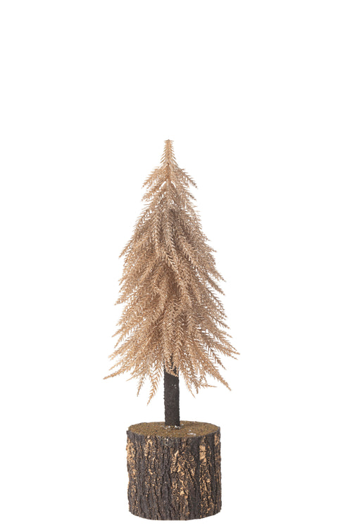 J-Line decoratie kerstboom - kunststof - koper - medium - vtwonen shop