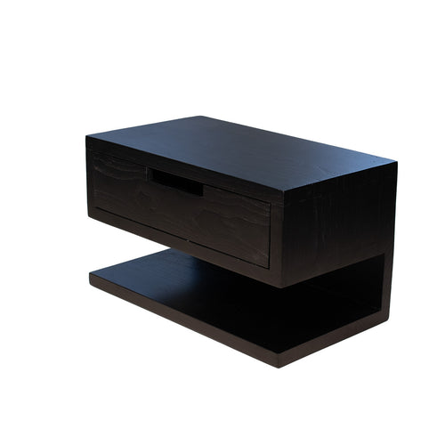 Giga Meubel Nachtkastje  - Zwart - Eikenhout - 35x20x20cm - vtwonen shop