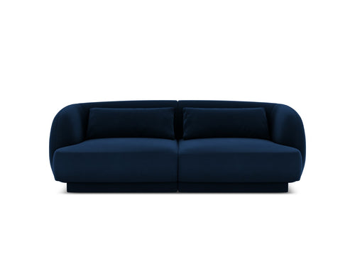 Cosmopolitan Design Bank Tulum 2-zits, flueel, koningsblauw - 90x180x70cm