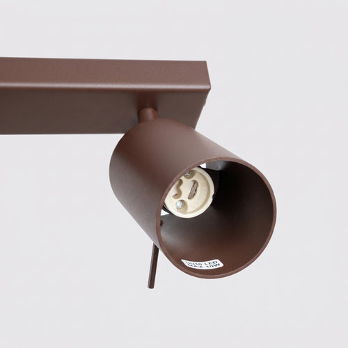 Sollux Lighting Plafondlamp RING 2 bruin - 30x6x16cm
