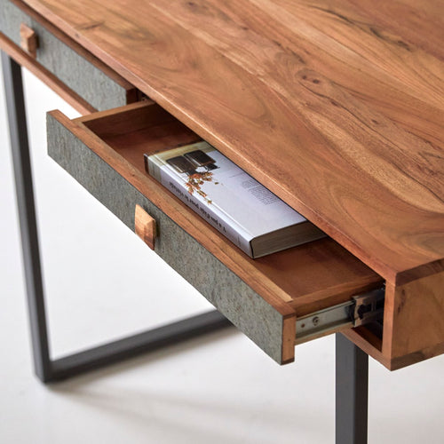 Tikamoon Bureau van massief acacia - Naturel - vtwonen shop