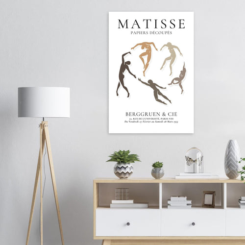 Artfulprints Poster met Lijst Matisse – The human ring I   - 70x100 cm - Meerkleurig