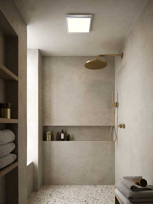 Nordlux Oja Plafondlamp - LED - 3000/4000K - Chroom - Vierkant
