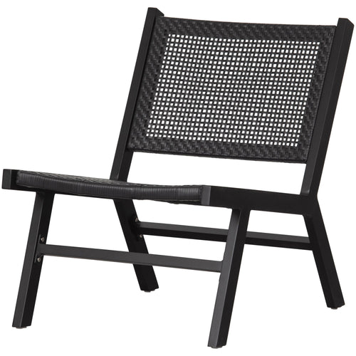 WOOOD fauteuil Puk - Aluminium - Zwart - Set van 2 - vtwonen shop