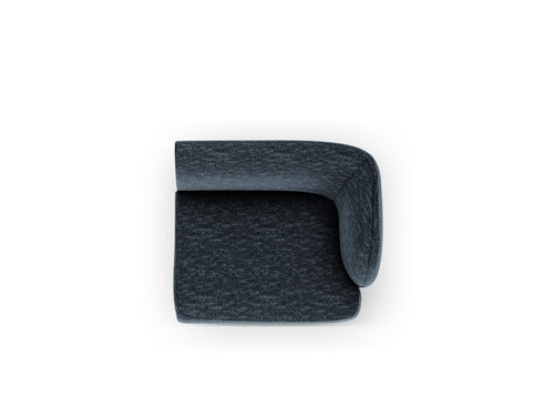 Micadoni - Rechter module "Miley" chenille koningsblauw - 90x90x70cm