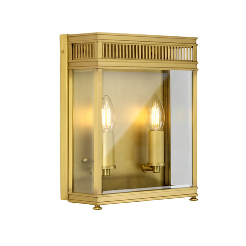 Elstead Holborn Outdoor Wandlantaarn Geborsteld Messing, IP44