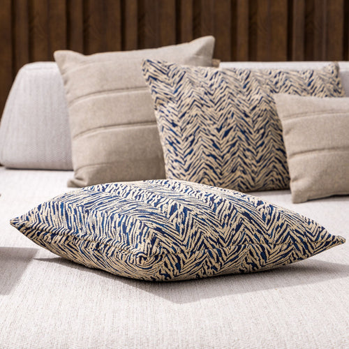 AUGUSTA - kussenhoes outdoor 45x45 cm - waterafstotend - Insignia Blue - blauw