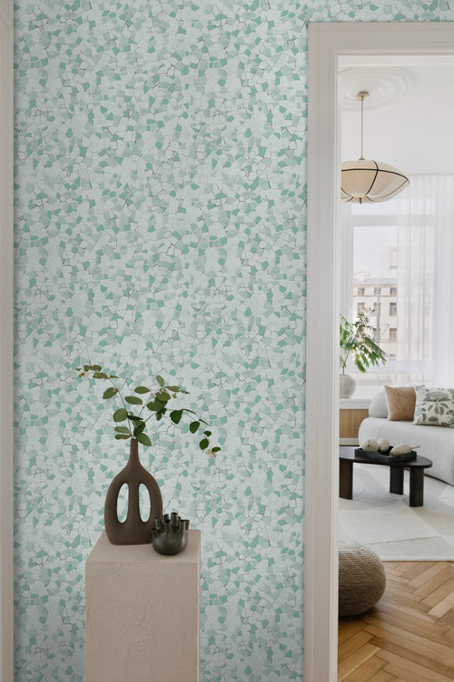 Sanders & Sanders behang mozaiek tegels blauwgroen - 53 cm x 10 m - 640013 - vtwonen shop