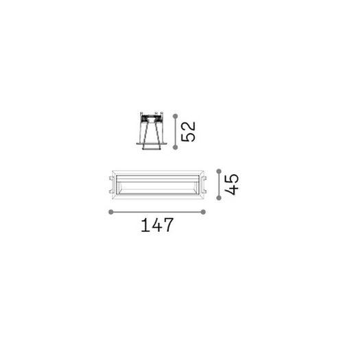 Ideal Lux LIKA Inbouwspot wit 1x LED 1100lm 3000K