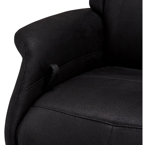 Furnhouse relaxfauteuil Delta - Zwart - Draaibaar - 79x90x114