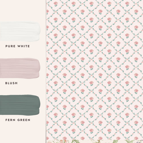 Laura Ashley Vliesbehang Kate Coral 10mx52cm