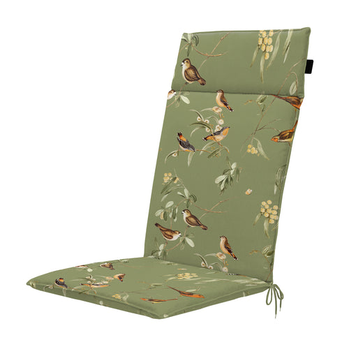 Madison tuintstoelkussen hoge rug Aria - groen - 120x50x4cm - set van 4