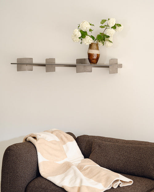 noo.ma Tivo Shelf 120 - RVS wandplank 120 cm