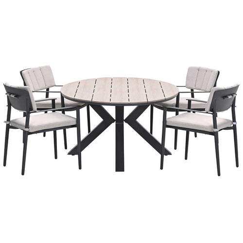 Garden Impressions tuinset Dane - Tulli - donker grijs - 180x115 cm - 5-delig - vtwonen shop