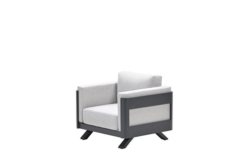 Realdo lounge fauteuil - carbon black - valley sand