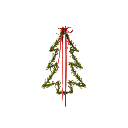 Sia Deco Kersthanger Kerstboom - groen en rood - ijzer - H50 - vtwonen shop