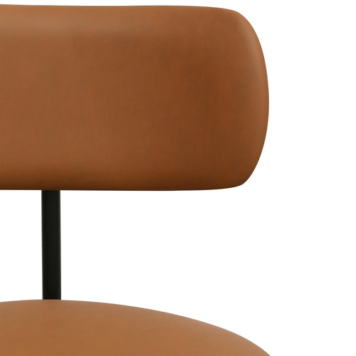 Furnhouse bureaustoel Roxy - Cognacbruin - Kunstleer - 57x56x74